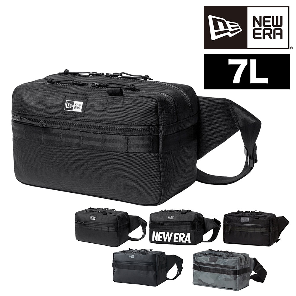 ニューエラ ウエストバッグ ボディバッグ 7L A5 B6 NEW ERA スクエアウエストバッグ 1.ブラック -99x14521304
