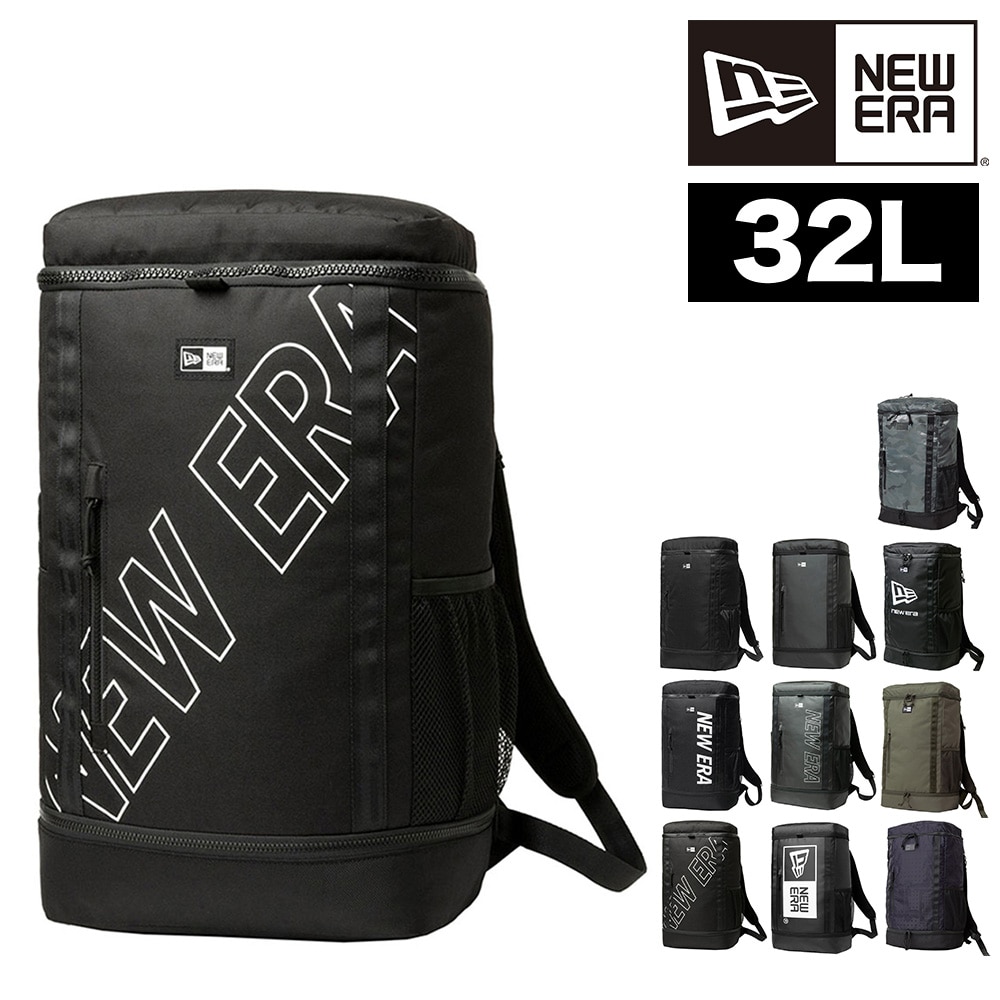 ニューエラ リュック 32L B4 A4 NEW ERA ボックスパック BOX PACK 3.ロゴブラック -99x14521370