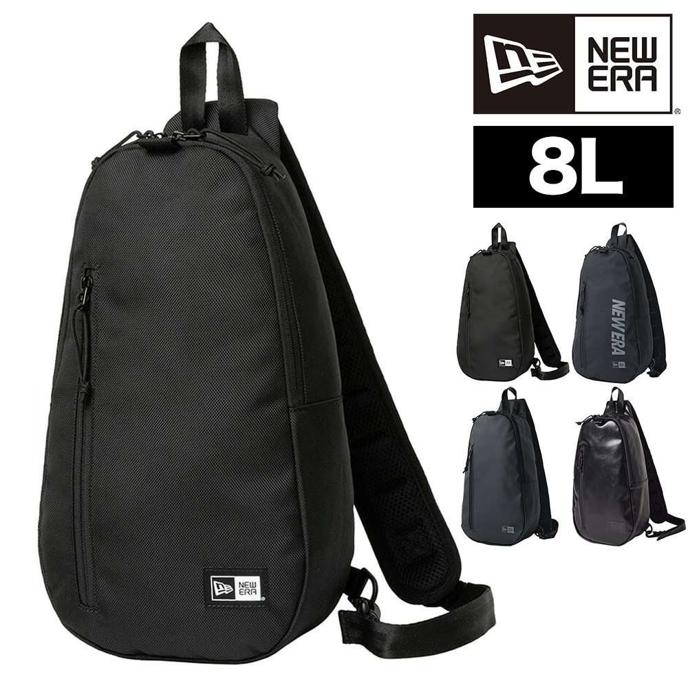 ニューエラ ワンショルダーバッグ 8L A4 B5 A5 B6 NEW ERA ボディバッグ 1.ブラック -99x14521373