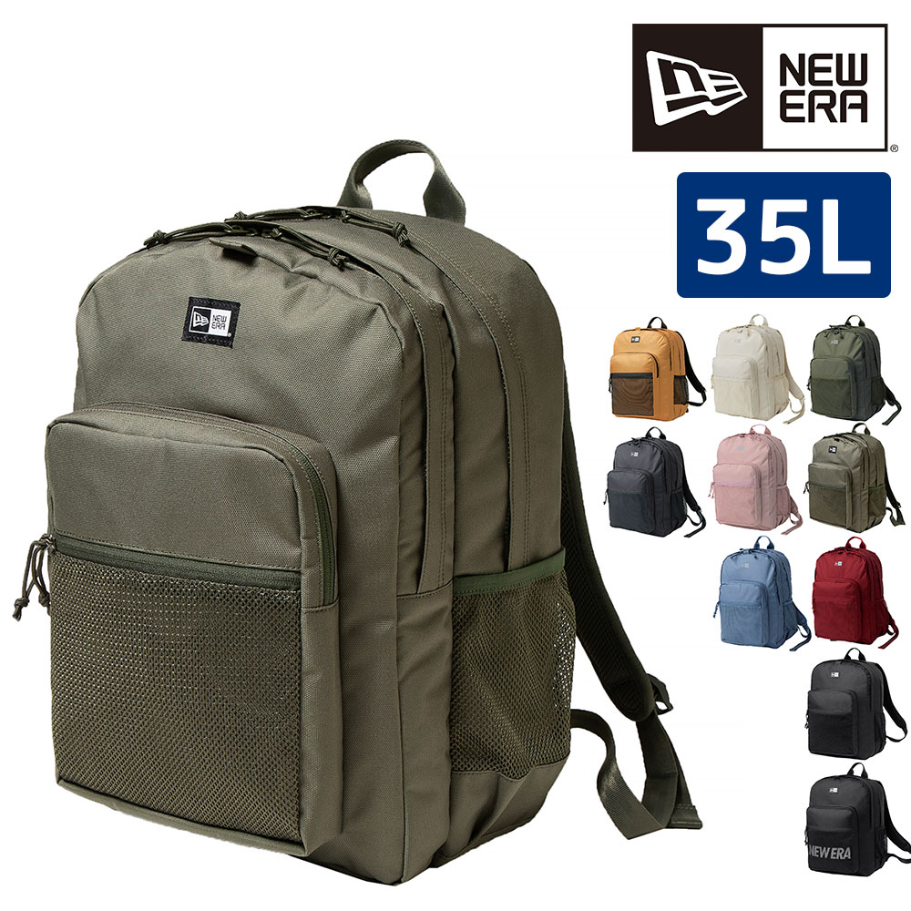 ニューエラ バッグ リュックサック デイパック バックパック NEW ERA キャンパスパック 35L B4 A4 B5  自転車 9.オリーブxボックスロゴ -99x14655363
