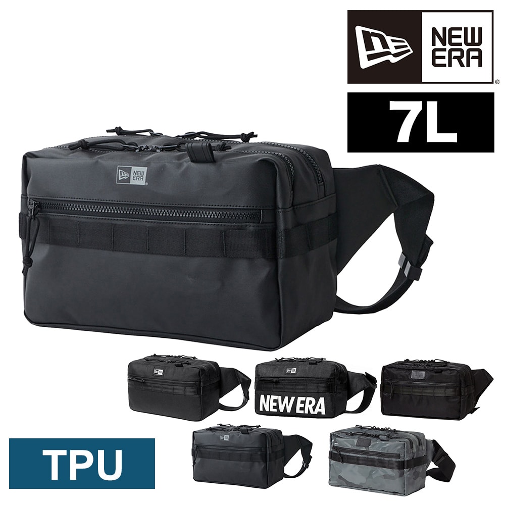 ニューエラ ウエストバッグ ボディバッグ 7L A5 B6 NEW ERA スクエアウエストバッグ 4.ブラックTPU -14750841