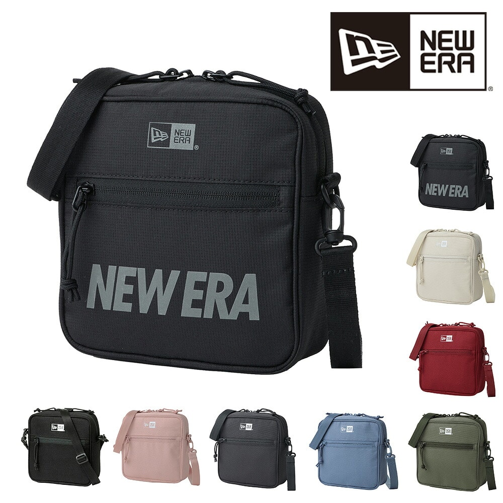 ニューエラ バッグ 2WAYショルダーバッグ ポーチ バッグインバッグ 小物入れ NEW ERA スクエアショルダーポーチ 1.5L メンズ レディース 送料無料 あす楽 誕生日プレゼント ギフト ラッピング無料 正規代理店 2.ラインロゴブラック -14750847