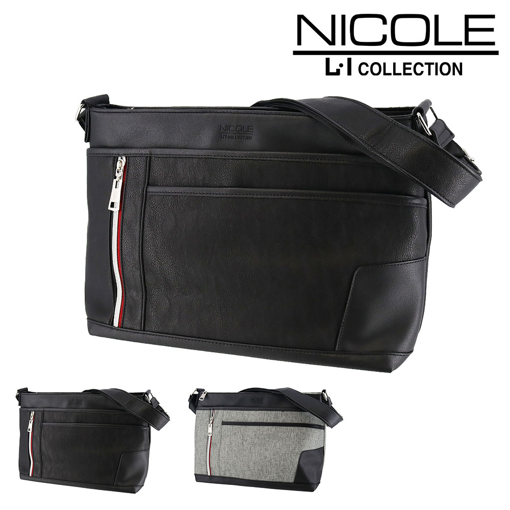 ニコル NICOLE オデッセイ ショルダーバッグ nil242 1.ブラック -01 メンズ