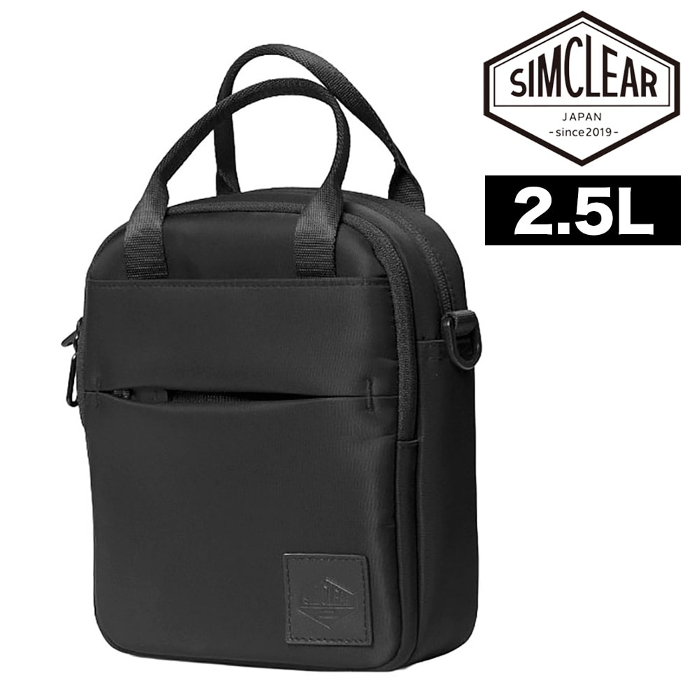 シムクリア ショルダーバッグ 2WAY ハンドバッグ 2.5L B6 SIMCLEAR アルトデイトリップ TSB37 ブラック -tsb37bk