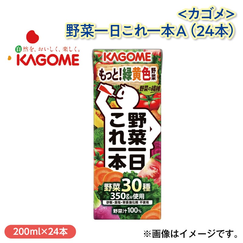 〈カゴメ〉野菜一日これ一本Ａ（２４本） 送料込み