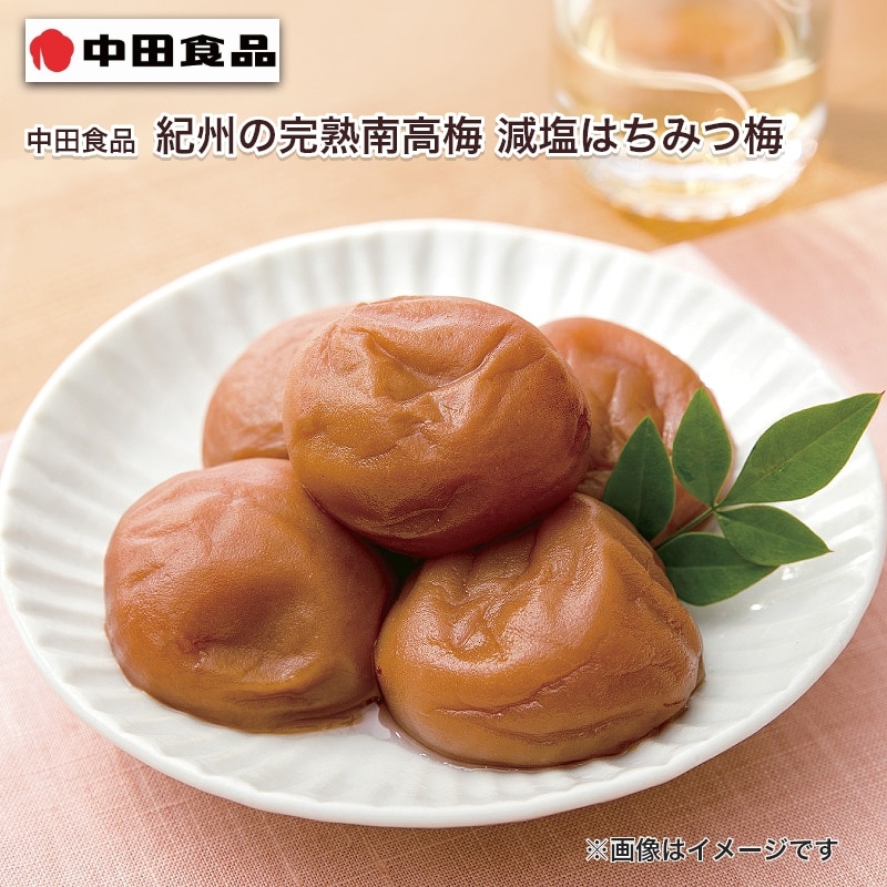 中田食品　紀州の完熟南高梅　減塩はちみつ梅 送料込み