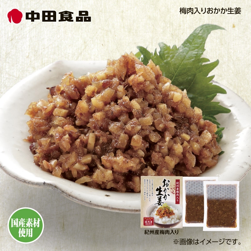 中田食品　梅肉入りおかか生姜 送料込み