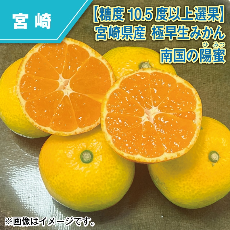 【糖度１０．５度以上選果】宮崎県産　極早生みかん　南国の陽蜜 送料込み