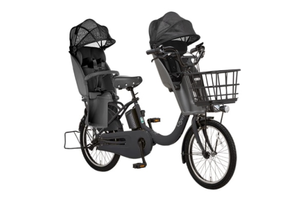 子供乗せ自転車 電動アシスト自転車 Panasonic(パナソニック) 3人乗り用チャイルドシート付きギュット・クルームF・DX マットコークスブラック 20インチ 2026年モデル BE-FHD033B マットコークスブラック(2026モデル) 20インチ