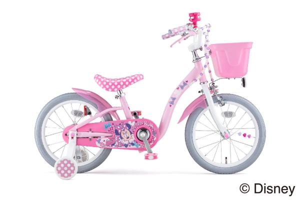 こども用自転車 ides(アイデス) ミニーマウスポルカドットS ピンク 18インチ 330
