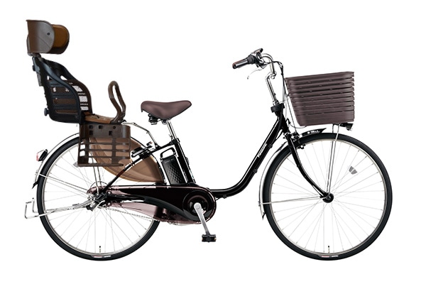 子供乗せ自転車 電動アシスト自転車 Panasonic(パナソニック) ヘッドレスト付きチャイルドシート搭載ビビ・DX オニキスブラック 26インチ 2025年モデル BE-FD633B-C1
