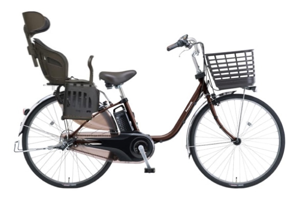 子供乗せ自転車 電動アシスト自転車 Panasonic(パナソニック) ヘッドレスト付きチャイルドシート搭載ビビ・DX アースブラウン 26インチ 2025年モデル BE-FD633T3-C1