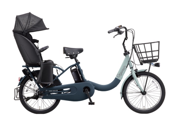 子供乗せ自転車 電動アシスト自転車 Panasonic(パナソニック) ギュット・クルームR・EX マットブルー×ライトブルー 20インチ BE-FRE035V3