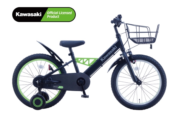こども用自転車 Kawasaki(カワサキ) Kawasaki KASP18 フラットブラック 18インチ 2026年モデル KASP18