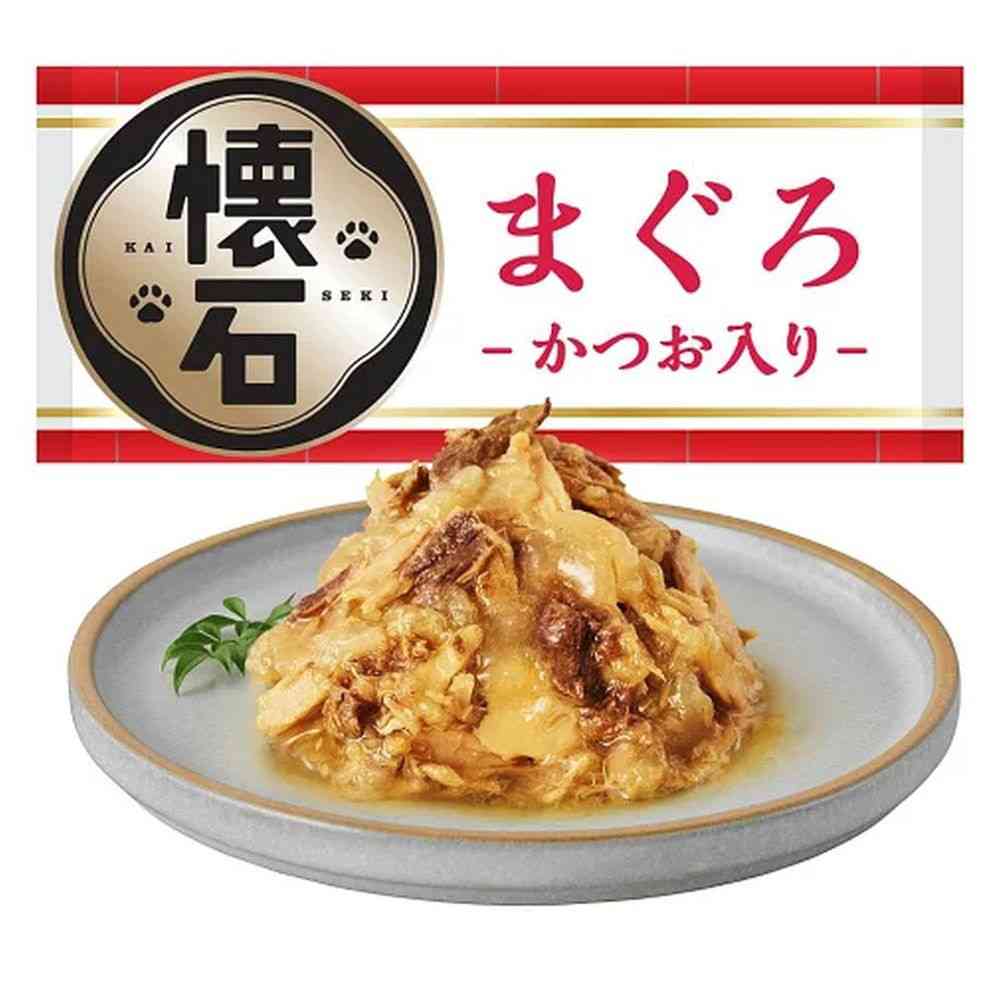 ペットライン 懐石 レトルト ジュレ まぐろ-かつお入り-40g