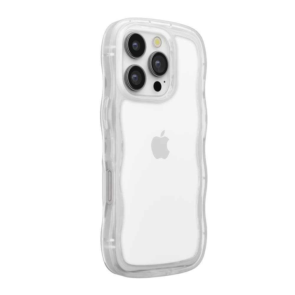 PGA iPhone 16 Pro用 クリアウェーブケース クリア PG-24BWTP01CL 31g