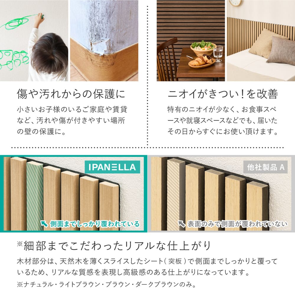 吸音パネル イパネッラ 6枚入り ナチュラル 【直送品】 返品・キャンセル・他商品と同時購入は不可