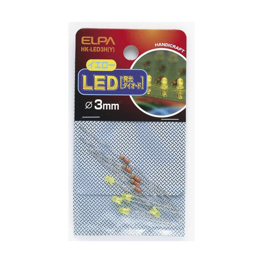 エルパ LED 3mm 黄 HK-LED3H Y イエロー