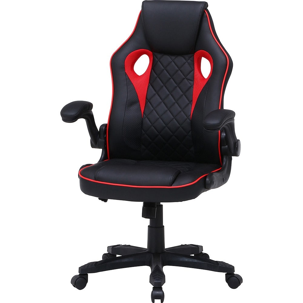 ゲーミングチェア シグナル レッド 15506 【直送品】 返品・キャンセル・他商品と同時購入は不可 レッド W655×D630×H1030-1110mm