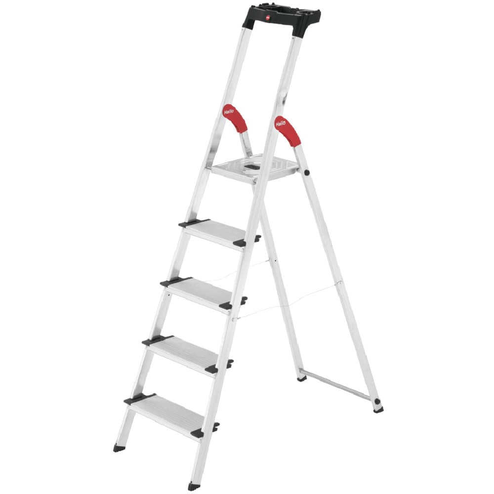 ハセガワ 上枠付踏台 L-80 5ステップ（17774）【直送品】 返品・キャンセル・他商品と同時購入は不可