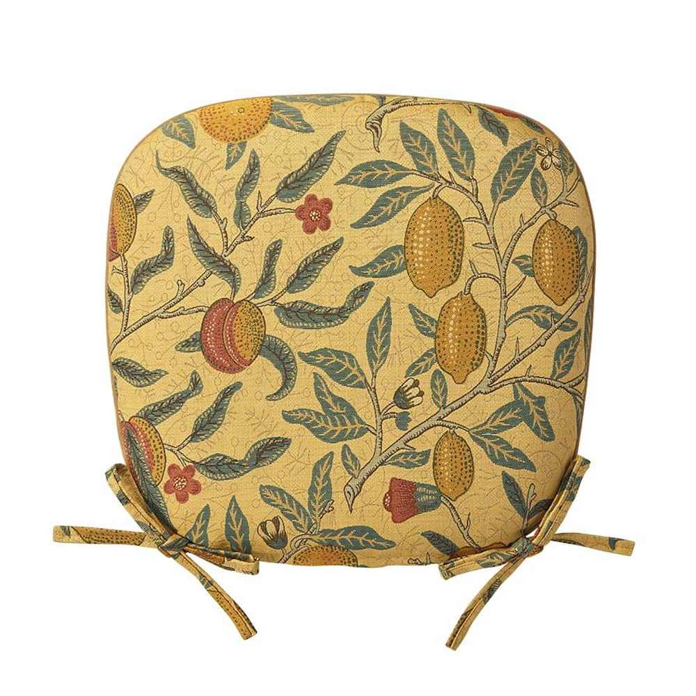 フルーツ ダイニングシートクッション 45×43cm Y イエロー 【直送品】 返品・キャンセル・他商品と同時購入は不可