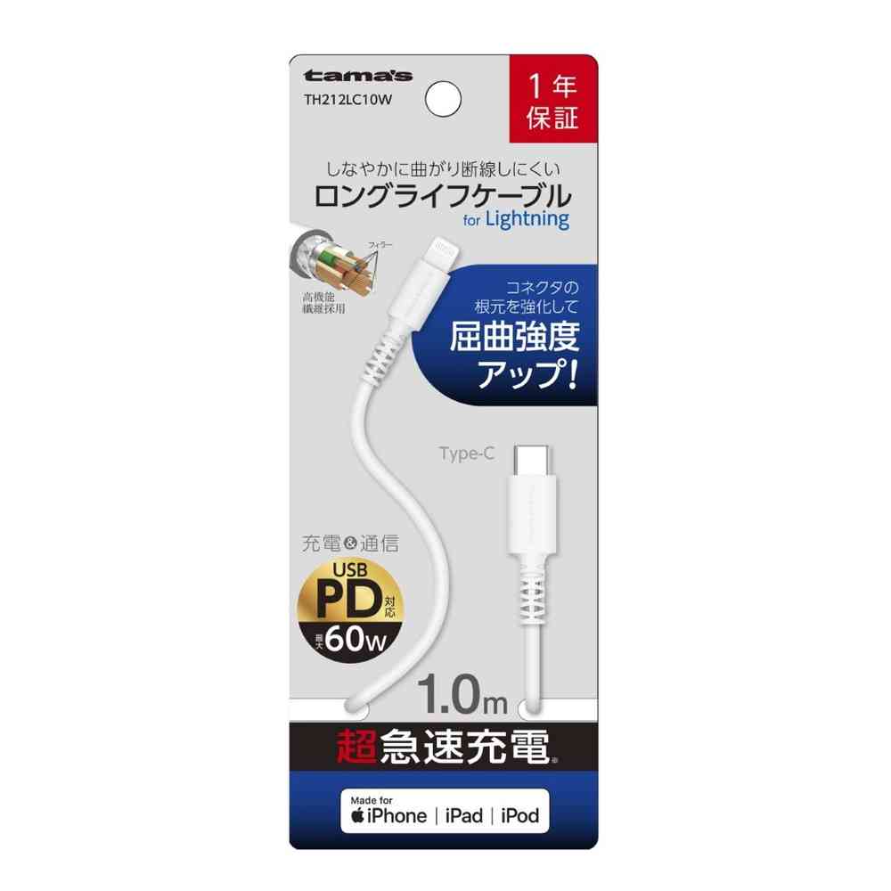 多摩電子 タマズ　ｔａｍａ’ｓ　ＣＴＯＬケーブル　１．０Ｍ　TH212LC10W