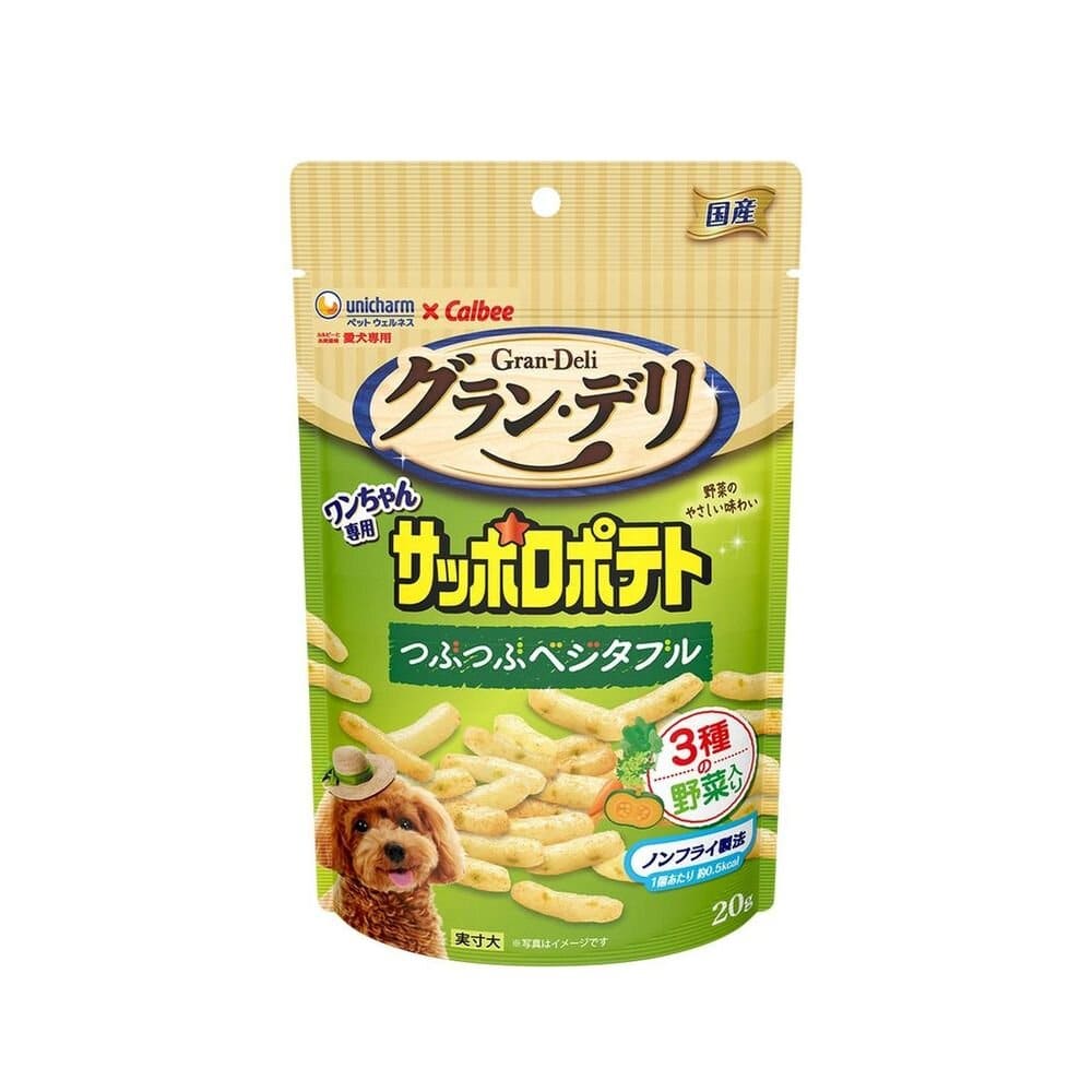 ユニ・チャーム株式会社　グラン・デリワンちゃん専用サッポロポテトつぶつぶベジタブル ２０ｇ