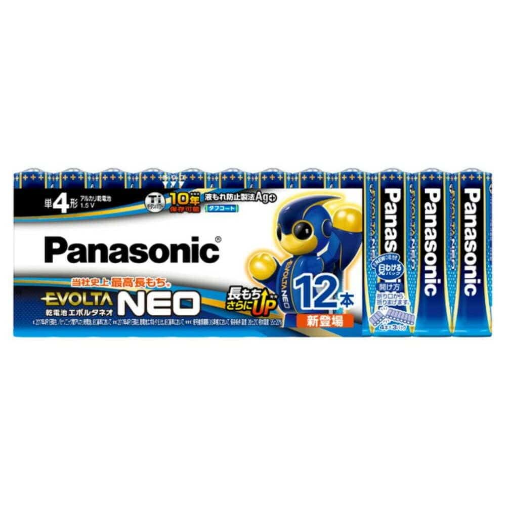 パナソニック Panasonic エボルタNEO　単4Ｘ12Ｐ 長もち 液漏れ防止 見わけるパック LR03NJ/12SW