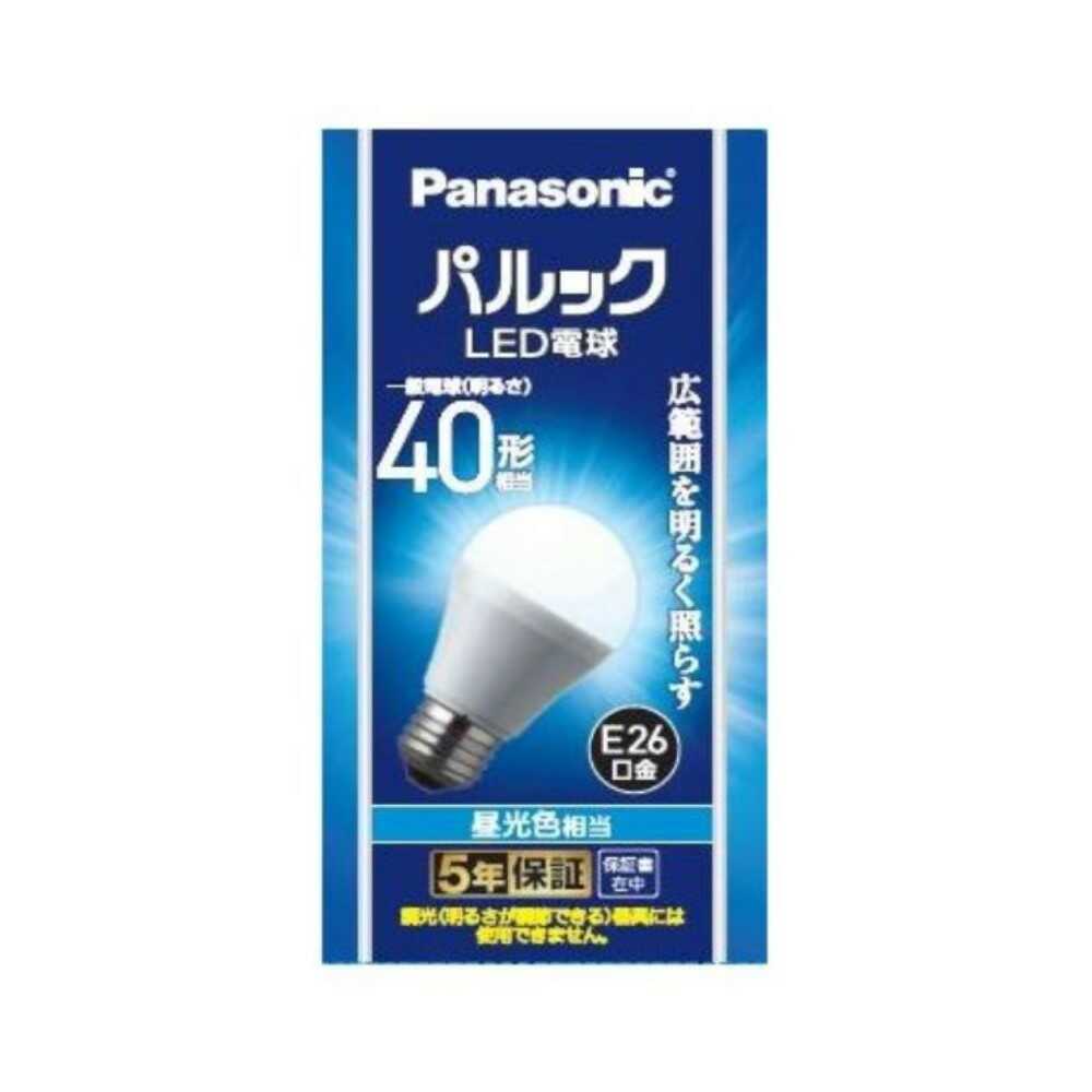 パナソニック Panasonic パルックＬＥＤ LED電球 40形 昼光色 広配光 LDA4DGK4