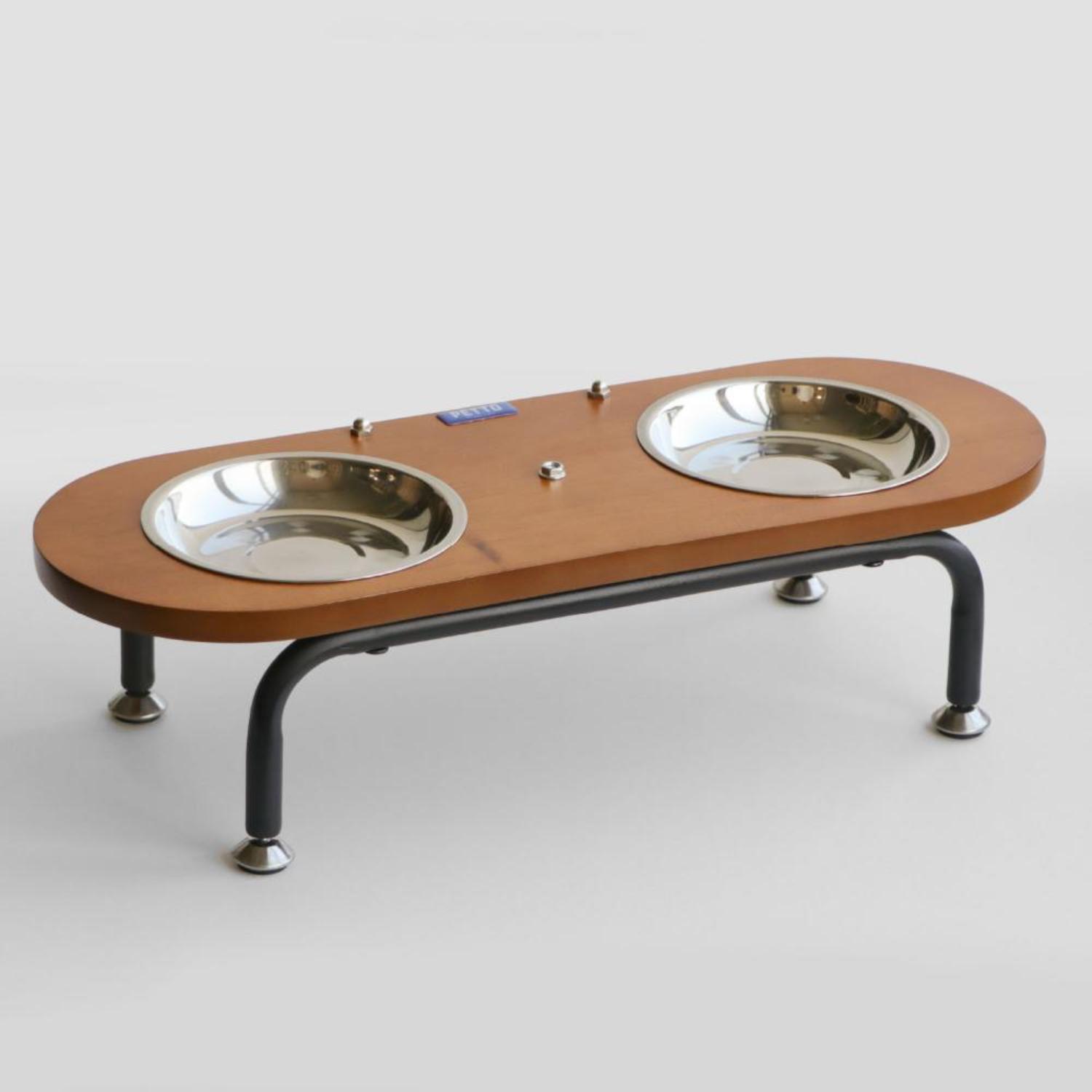 ペット用エサ皿 ベラ ブラウン 352916 【直送品】 返品・キャンセル・他商品と同時購入は不可