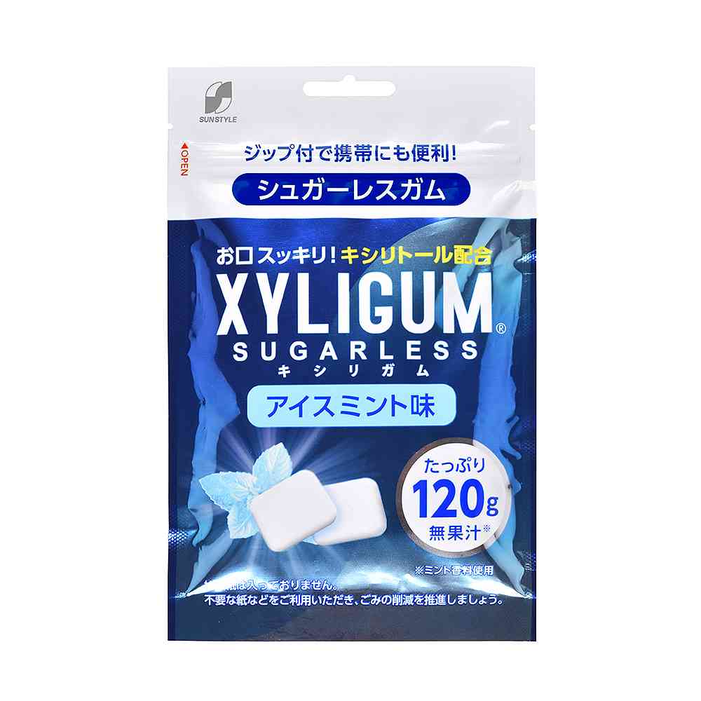 ◆SUN STYLE サンスタイル キシリガム アイスミント パウチ 120g [6個セット]