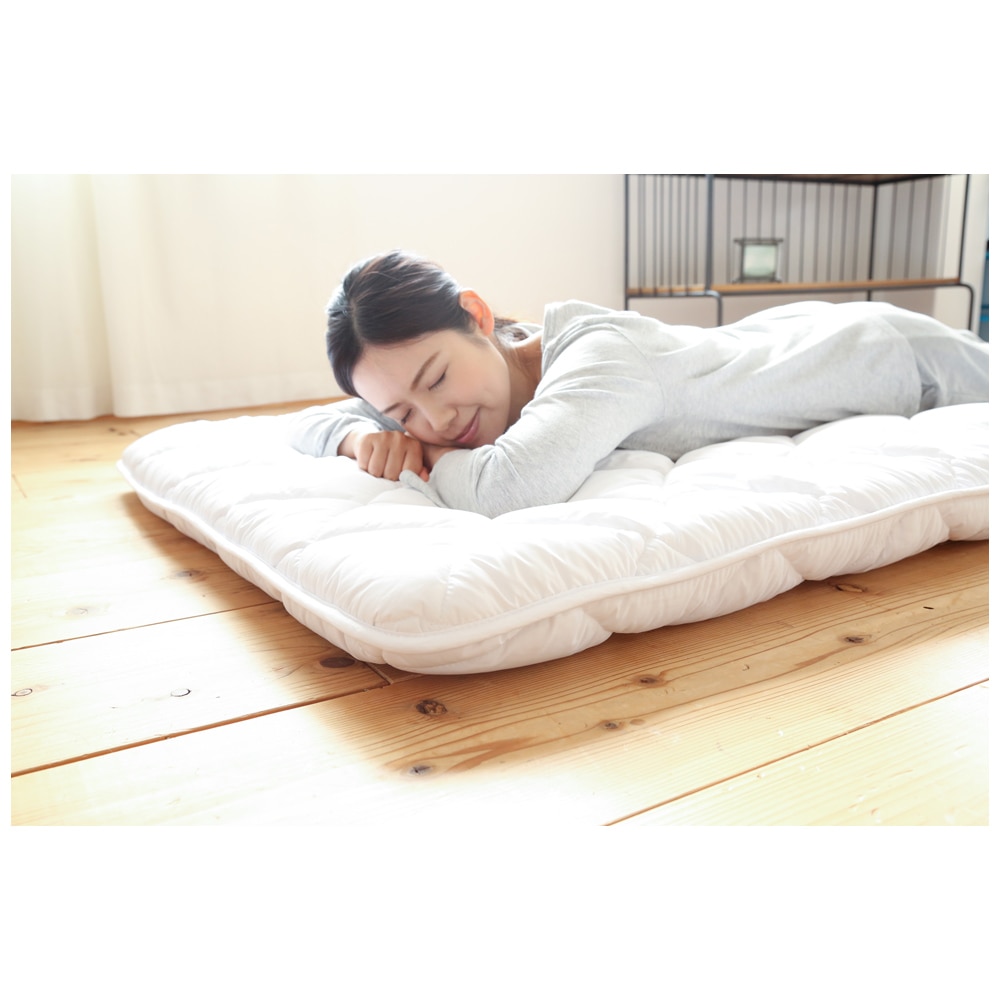 アウトレット 抗菌防臭防ダニ軽量敷ふとん シングル 【直送品】 返品・キャンセル・他商品と同時購入は不可