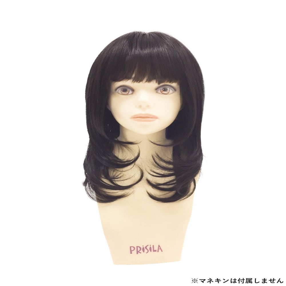 プリシラ オールウィッグ レイヤーマッシュミディ 耐熱 【直送品】 返品・キャンセル・他商品と同時購入は不可