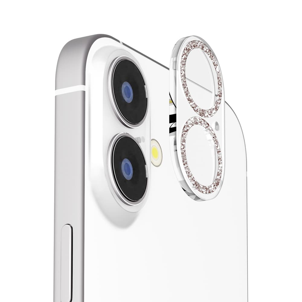 PGA iPhone 17／16／16 Plus用 カメラフルプロテクター ラメシルバー 2g
