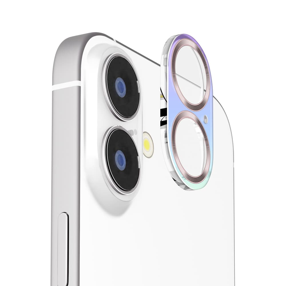 PGA iPhone 17／16／16 Plus用 カメラフルプロテクター オーロラ／メタルゴールド 2g