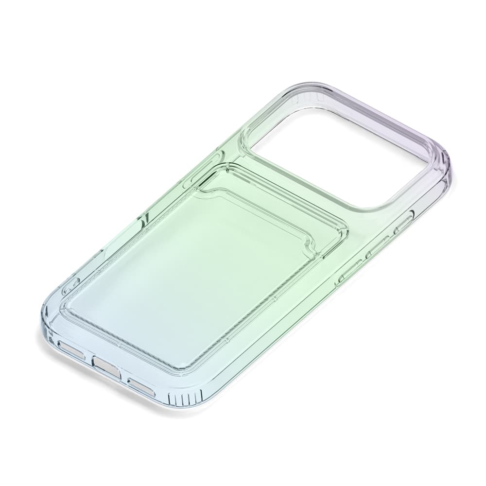 PGA iPhone 17 Pro用 クリアポケットケース オーロラ 25g