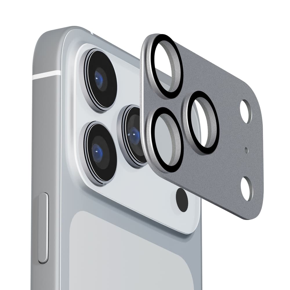 PGA iPhone 17 Pro用 カメラフルプロテクター アルミ／シルバー 6g