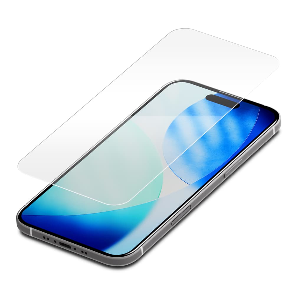 PGA iPhone Air用 液晶全画面保護ガラス 高透明 14g