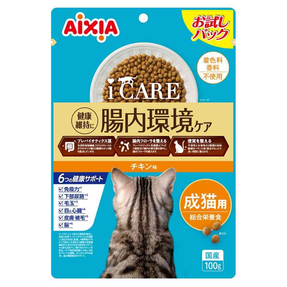 アイシア  i CARE キャットドライ チキン味 100g