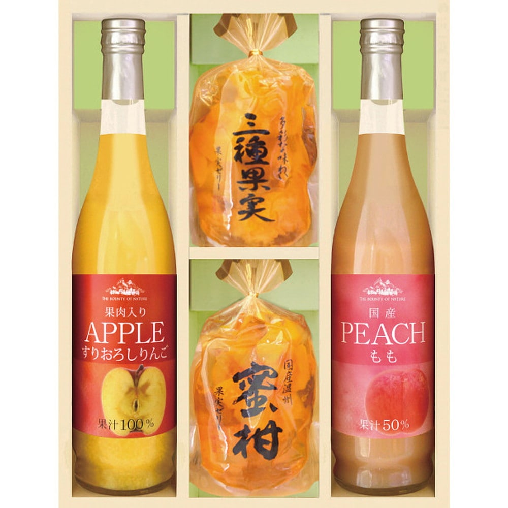 ◆美食ファクトリー 果実のゼリー＆フルーツ飲料セット 【直送品】 返品・キャンセル・他商品と同時購入は不可