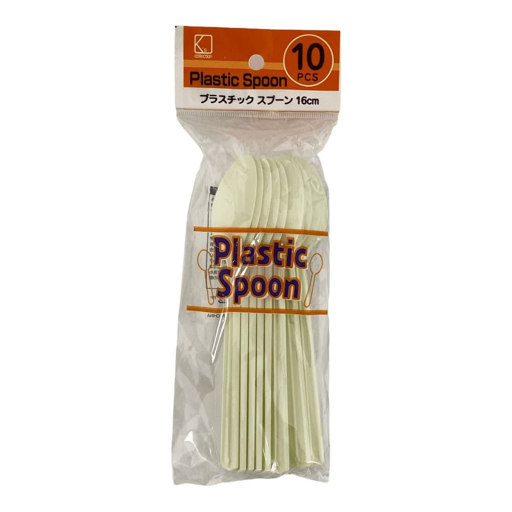 K'sインターナショナル プラスチックスプーン 10本入