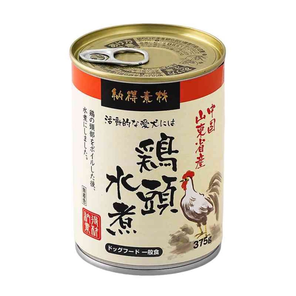 ペットライブラリー 納得素材 鶏頭缶水煮 375g