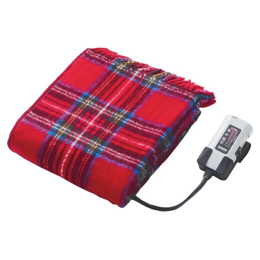 洗える電気ひざ掛け 日本製 SSW22H22 RD 【直送品】 返品・キャンセル・他商品と同時購入は不可