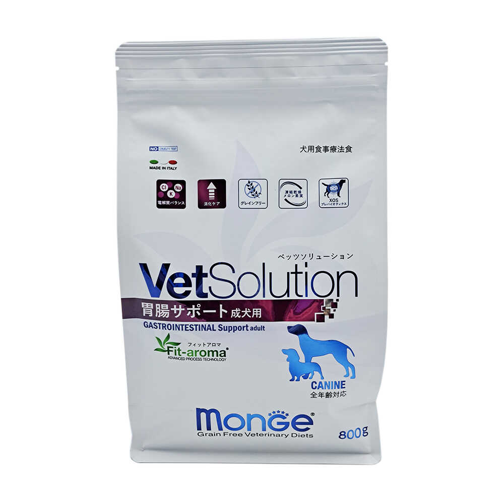 monGe ベッツソリューション 犬用 胃腸サポート 800g
