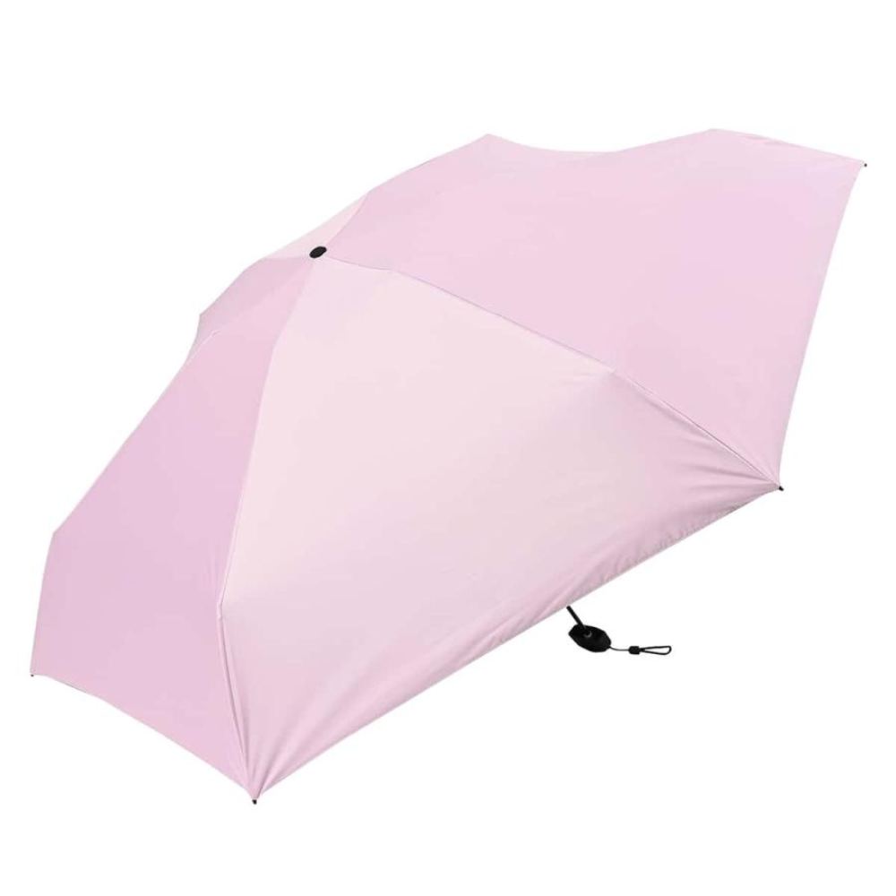 晴雨兼用 折傘 55cm ピーチドロップ 遮光5段 52005PK 【直送品】 返品・キャンセル・他商品と同時購入は不可