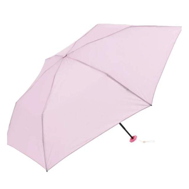 晴雨兼用日傘 UVカット 折りたたみ傘 ポケラ 軽量6段 50cm PK 【直送品】 返品・キャンセル・他商品と同時購入は不可