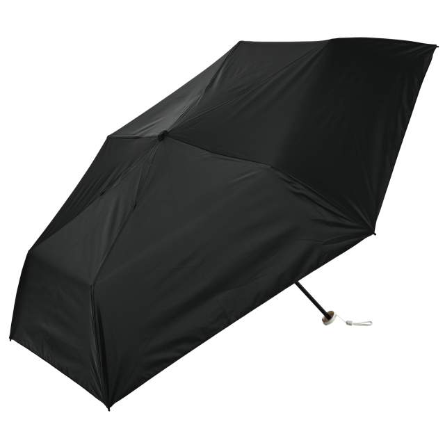 遮光率100％ 晴雨兼用日傘 折畳傘 ソラニ 軽量50cm BK 【直送品】 返品・キャンセル・他商品と同時購入は不可