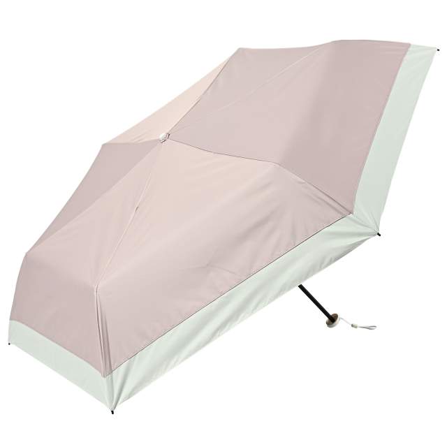 一級遮光 晴雨兼用日傘 折畳傘 ソラニバイカラー 軽量50cm PK 【直送品】 返品・キャンセル・他商品と同時購入は不可