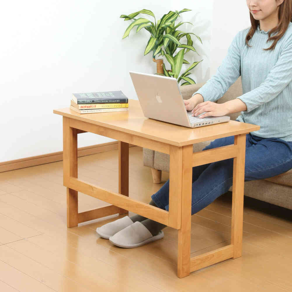 天然木折りたたみテーブル 高さ55cm NT[0329920] 【直送品】 返品・キャンセル・他商品と同時購入は不可