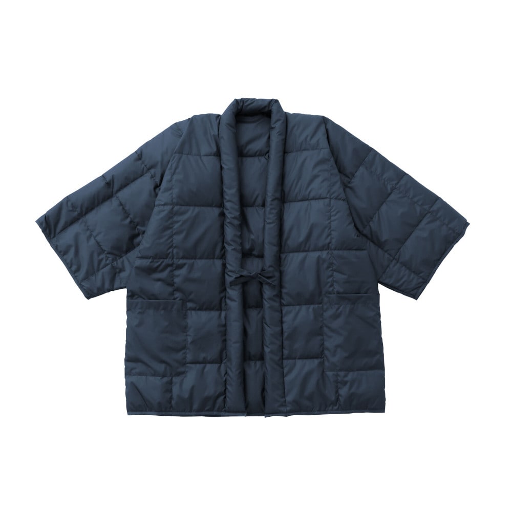 あったか羽毛半天 紳士用 ネイビー[0393010] 【直送品】 返品・キャンセル・他商品と同時購入は不可